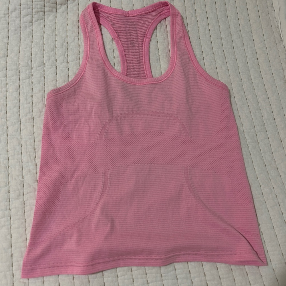 Lululemon swiftly tech tank pink size 6 *hemmed to be race length